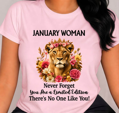 JANUARY WOMAN – PROUD TO BE DIFFERENT - FOR WOMEN - TLEE01 (SKU2607-74-01)
