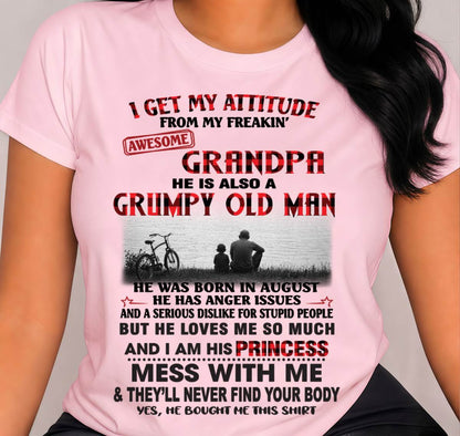 AUGUST GRANDPA - GRUMPY • AWESOME • PROTECTIVE - FROM GRANDPA - TLEE08 (SKU2605-176-08)