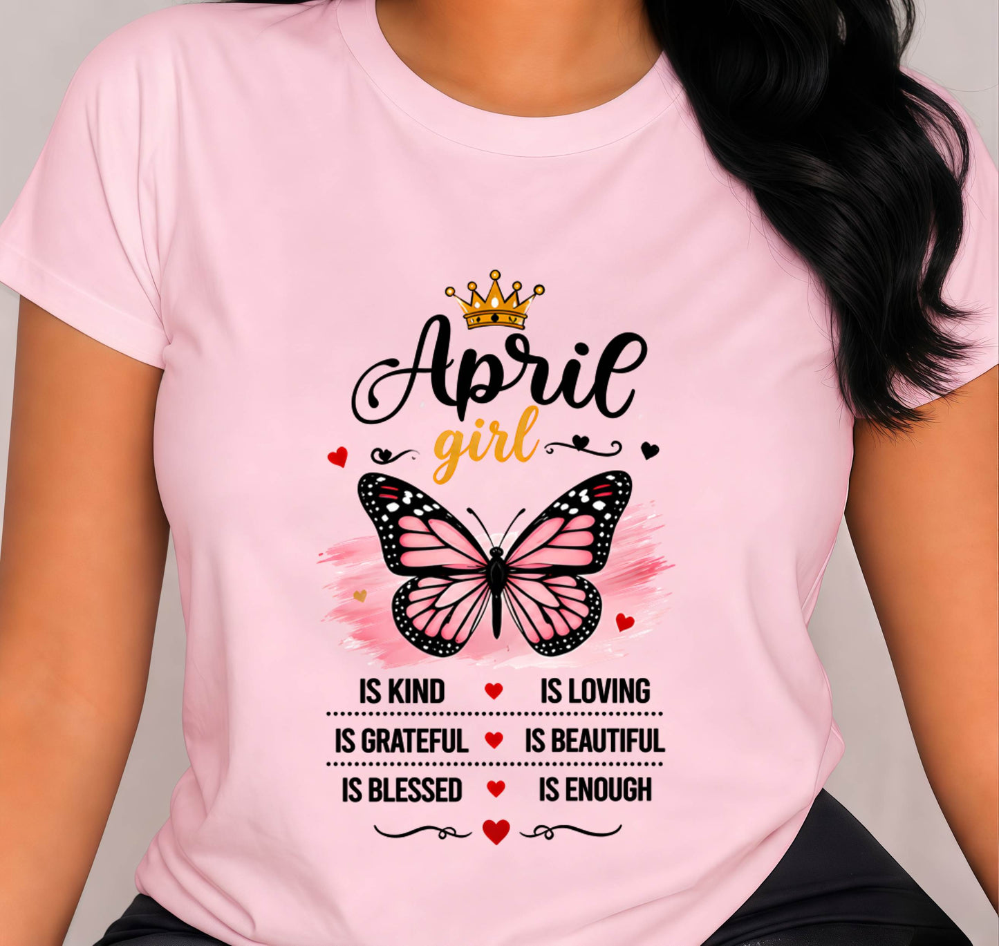 APRIL GIRL BUTTERFLY SHIRT - FOR WOMEN - TLEE04 (SKU2608-593-04)