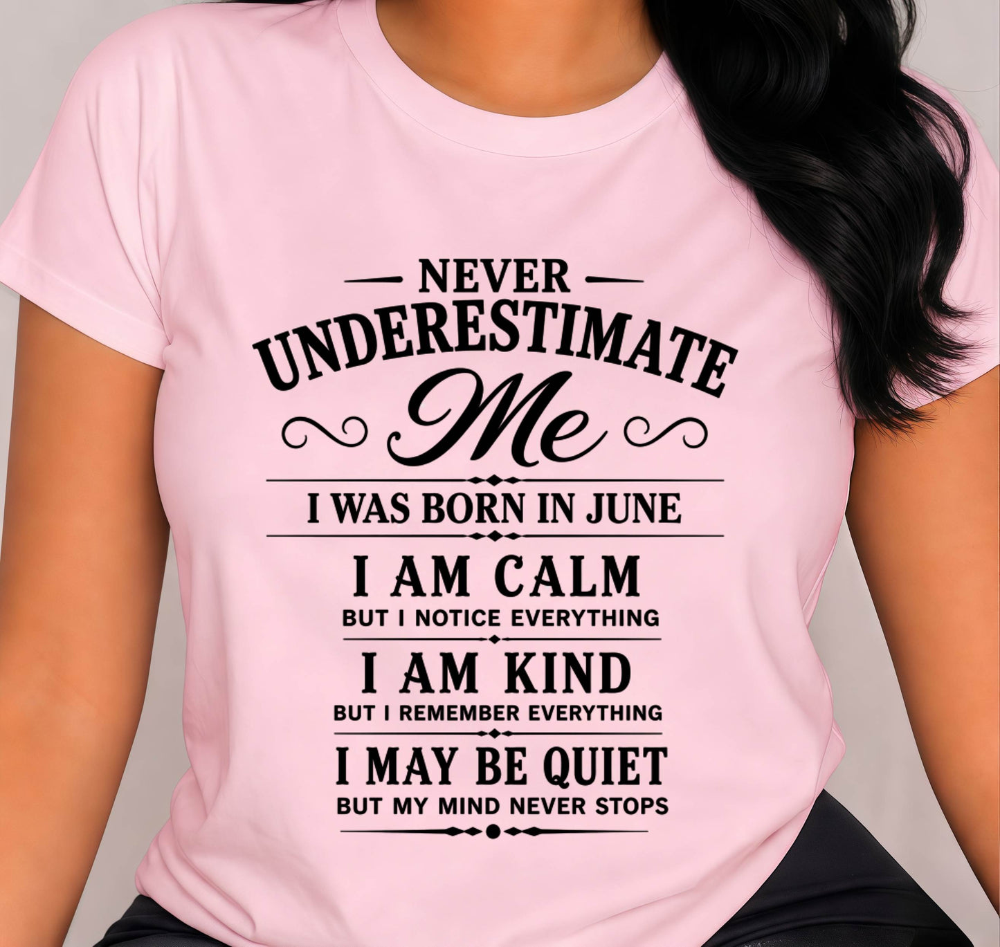 JUNE GIRL : CALM, KIND, UNFORGETTABLE - FOR WOMEN - TLEE06 (SKU2606-139-06)
