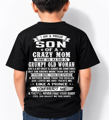 PROUD SON OF A CRAZY MOM - FROM MOM - TLEE00 (SKU2606-127-00)
