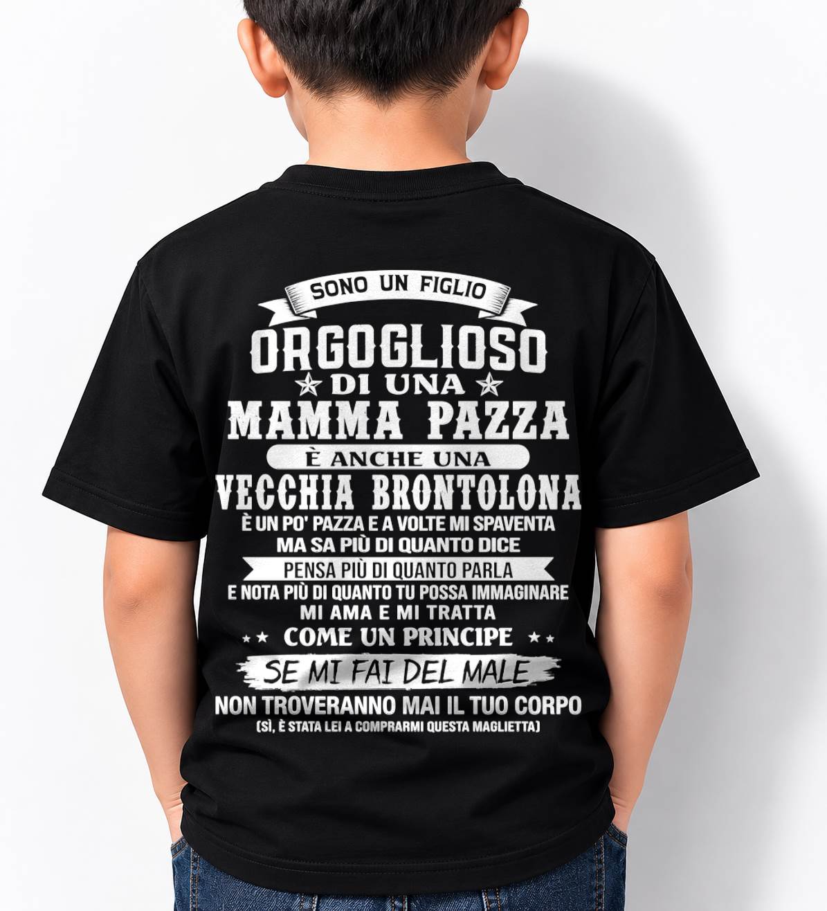 FIGLIO DI UNA MAMMA PAZZA - REGALO DA MAMMA  - TLEE00 (SKU2606-204-00)