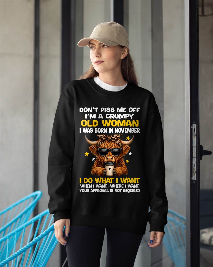 NOVEMBER BORN WOMAN FUNNY SHIRT - FOR WOMEN - TLEE11 (SKU2607-217-11)