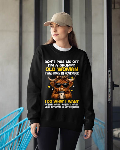 NOVEMBER BORN WOMAN FUNNY SHIRT - FOR WOMEN - TLEE11 (SKU2607-217-11)