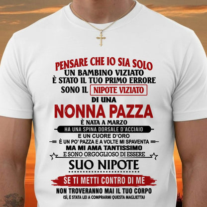 NONNA PAZZA NATA A MARZO – NIPOTE VIZIATO – DALLA NONNA - TLEE03 (SKU2605-334-03)