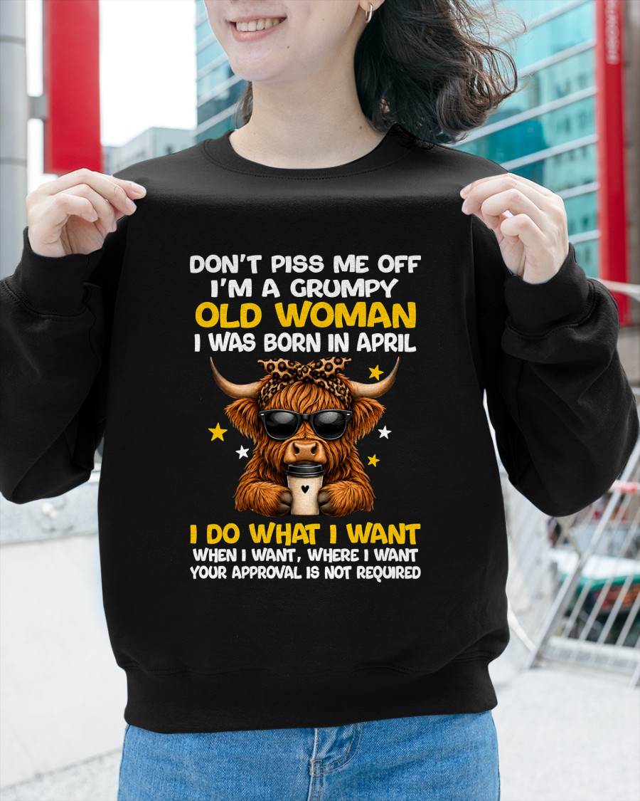 APRIL BORN WOMAN FUNNY SHIRT - FOR WOMEN - TLEE04 (SKU2607-217-04)