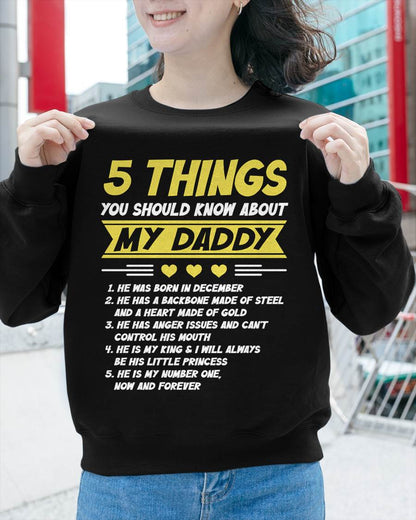 DECEMBER - 5 THINGS YOU SHOULD KNOW ABOUT MY DADDY - FROM DAD - TLEE12 (SKU2606-53-12)