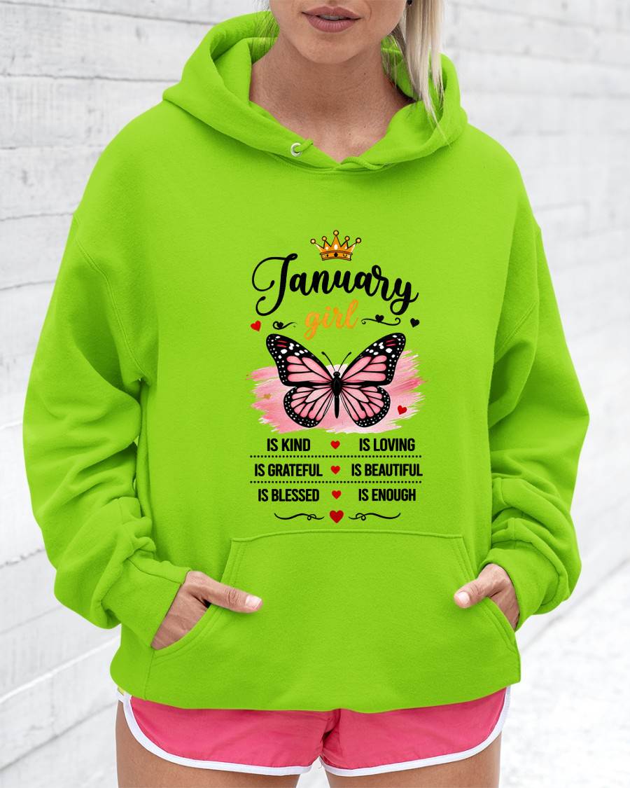JANUARY GIRL BUTTERFLY SHIRT - FOR WOMEN - TLEE01 (SKU2608-593-01)