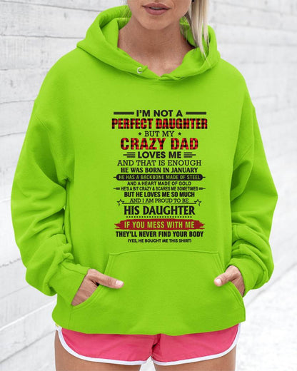 JANUARY - DAUGHTER OF A CRAZY DAD SHIRT - FROM DAD - TLEE01 (SKU2606-115-01)