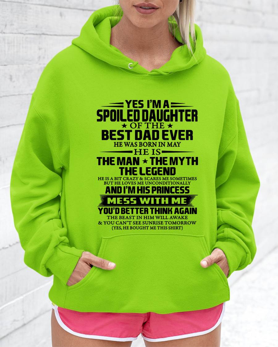 MAY - SPOILED DAUGHTER OF THE BEST DAD EVER - FROM DAD - TLEE05 (SKU2604-197-05)