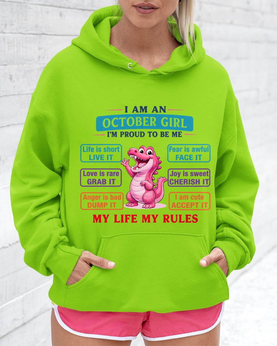OCTOBER GIRL – MY LIFE MY RULES - FOR WOMEN - TLEE10 (SKU2604-245-10)
