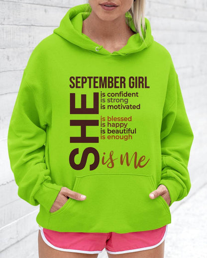 SEPTEMBER BORN GIRL – CONFIDENT & STRONG - FOR WOMEN - TLEE09 (SKU2605-04-09)