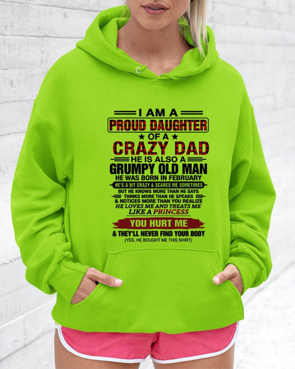 FEBRUARY - BEST DAD BEST DAUGHTER SHIRT - FROM DAD - TLEE02 (SKU2608-27-02)