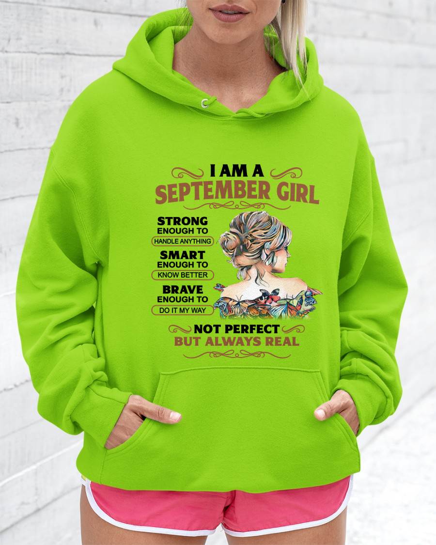 SEPTEMBER – INSPIRATIONAL WOMEN’S SHIRT NOT PERFECT BUT REAL - FOR WOMEN - TLEE09 (SKU2604-159-09)