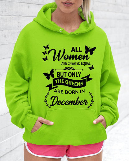 DECEMBER GIRLS ARE TRUE QUEENS - FOR WOMEN - TLEE12 (SKU2605-58-12)