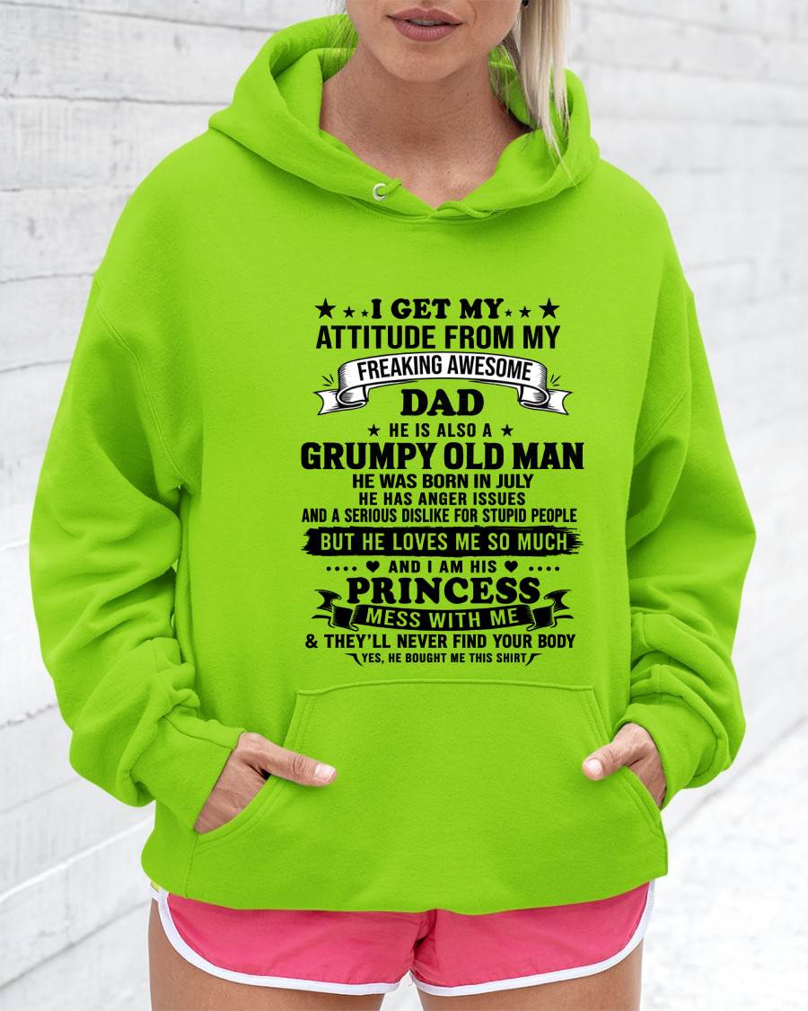 JULY - AWESOME DAD PRINCESS SHIRT - FROM DAD - TLEE07 (SKU2607-352-07)