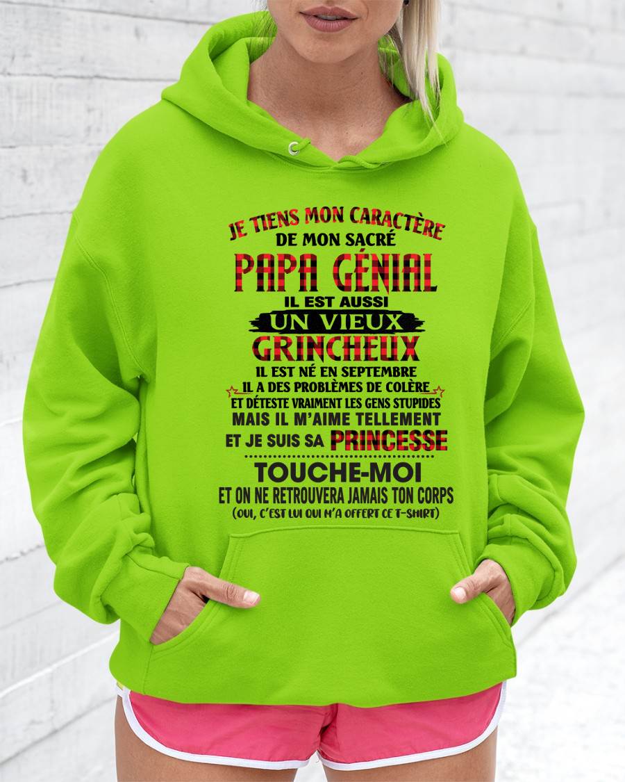SEPTEMBRE / FILLE À PAPA GÂTÉE ET FIÈRE - CADEAU DE PAPA - TLEE09 (SKU2605-355-09)