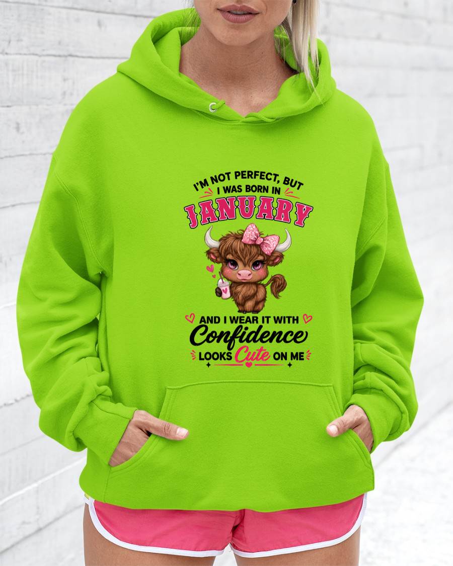 JANUARY BORN CONFIDENCE TEE - FOR WOMEN - TLEE01 (SKU2608-118-01)