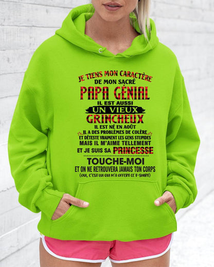 AOÛT / FILLE À PAPA GÂTÉE ET FIÈRE - CADEAU DE PAPA - TLEE08 (SKU2605-355-08)