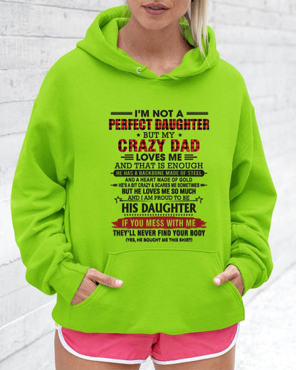 DAUGHTER OF A CRAZY DAD SHIRT - FROM DAD - TLEE00 (SKU2606-115-00)