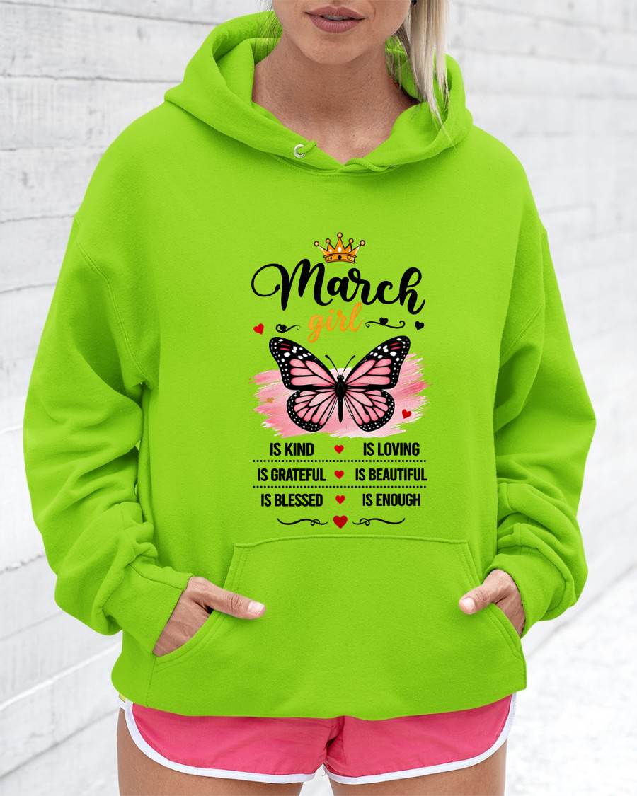 MARCH GIRL BUTTERFLY SHIRT - FOR WOMEN - TLEE03 (SKU2608-593-03)