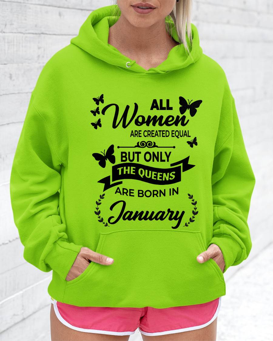 JANUARY GIRLS ARE TRUE QUEENS - FOR WOMEN - TLEE01 (SKU2605-58-01)