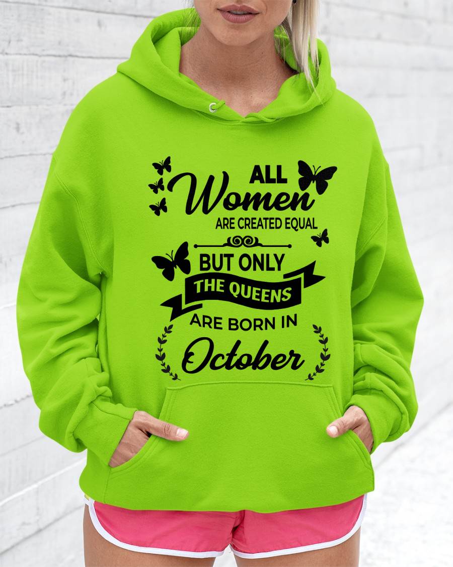 OCTOBER GIRLS ARE TRUE QUEENS - FOR WOMEN - TLEE10 (SKU2605-58-10)