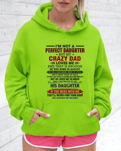 AUGUST - DAUGHTER OF A CRAZY DAD SHIRT - FROM DAD - TLEE08 (SKU2606-115-08)