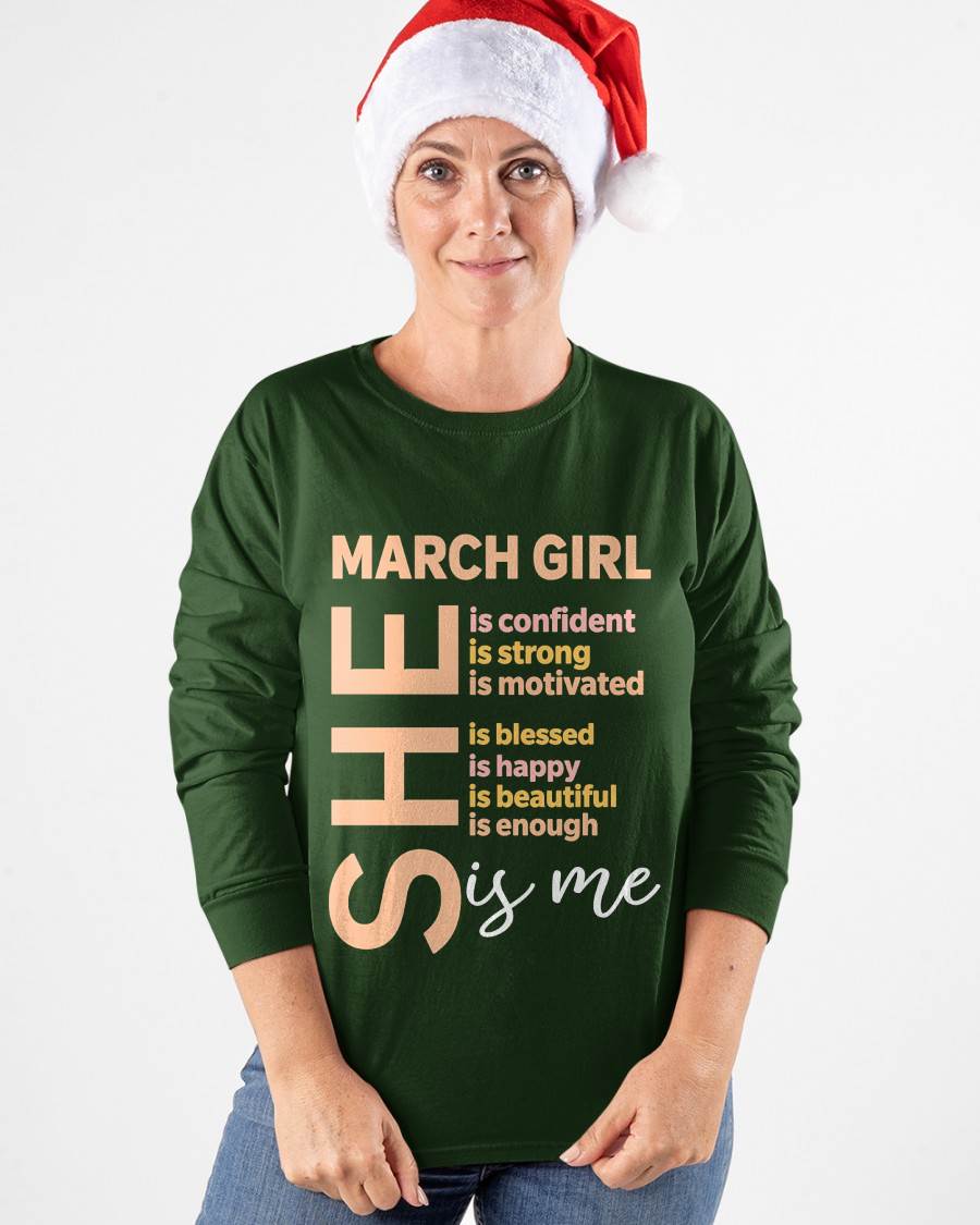 MARCH GIRL - SELF LOVE TYPOGRAPHY - FOR WOMEN - TLEE03 (SKU2606-255-03)