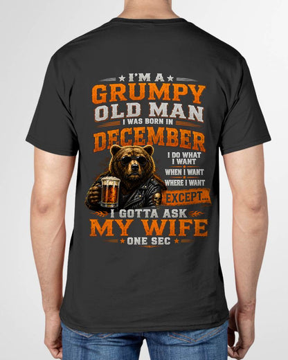 DECEMBER GRUMPY OLD MAN I GOTTA ASK MY WIFE - FOR MAN - TLEE12 (SKU2608-506-12)