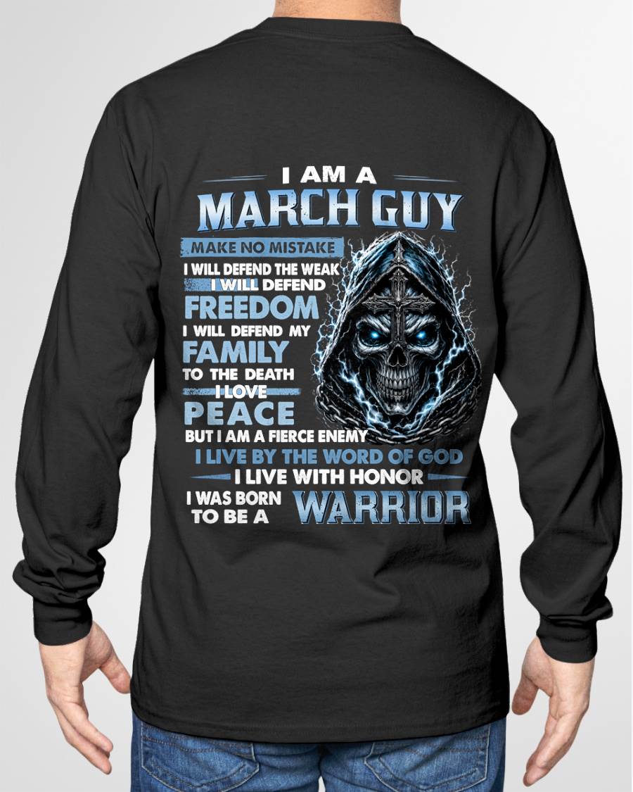 MARCH GUY – NEVER BACK DOWN - FOR MAN - TLEE03 (SKU2607-271-03)