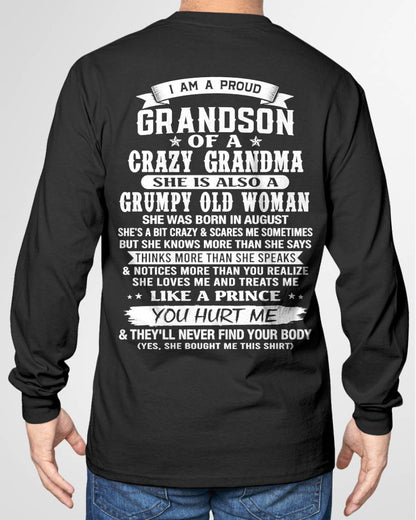 AUGUST - GRANDSON OF A CRAZY GRANDMA - FROM GRANDMA - TLEE08 (SKU2606-274-08)