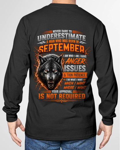 SEPTEMBER MAN I DO WHAT I WANT SHIRT - FOR MAN - TLEE09 (SKU2608-244-09)