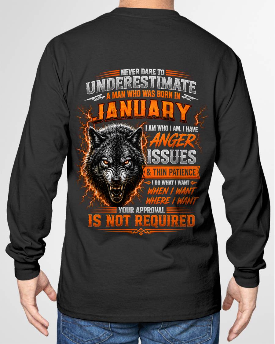 JANUARY MAN I DO WHAT I WANT SHIRT - FOR MAN - TLEE01 (SKU2608-244-01)