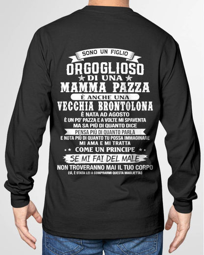 AGOSTO / FIGLIO DI UNA MAMMA PAZZA - REGALO DA MAMMA  - TLEE08 (SKU2606-204-08)