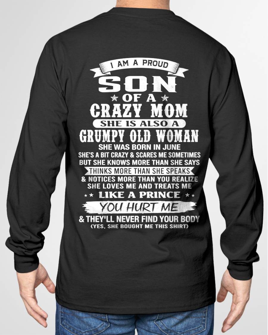 JUNE - PROUD SON OF A CRAZY MOM - FROM MOM - TLEE06 (SKU2606-127-06)