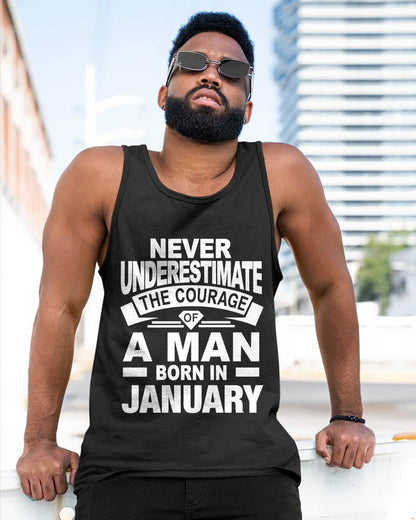 JANUARY BORN MAN : COURAGE STRENGTH & PRIDE - FOR MAN - TLEE01 (SKU2606-126-01)