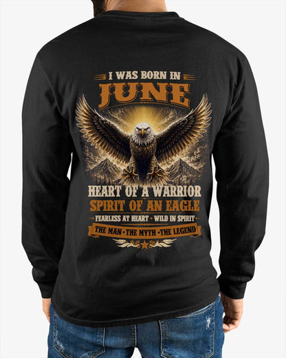 JUNE BORN WARRIOR EAGLE SHIRT DESIGN - FOR MAN - TLEE06 (SKU2605-225-06)