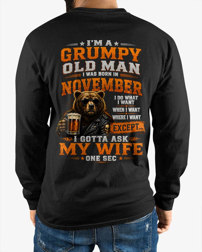 NOVEMBER GRUMPY OLD MAN I GOTTA ASK MY WIFE - FOR MAN - TLEE11 (SKU2608-506-11)