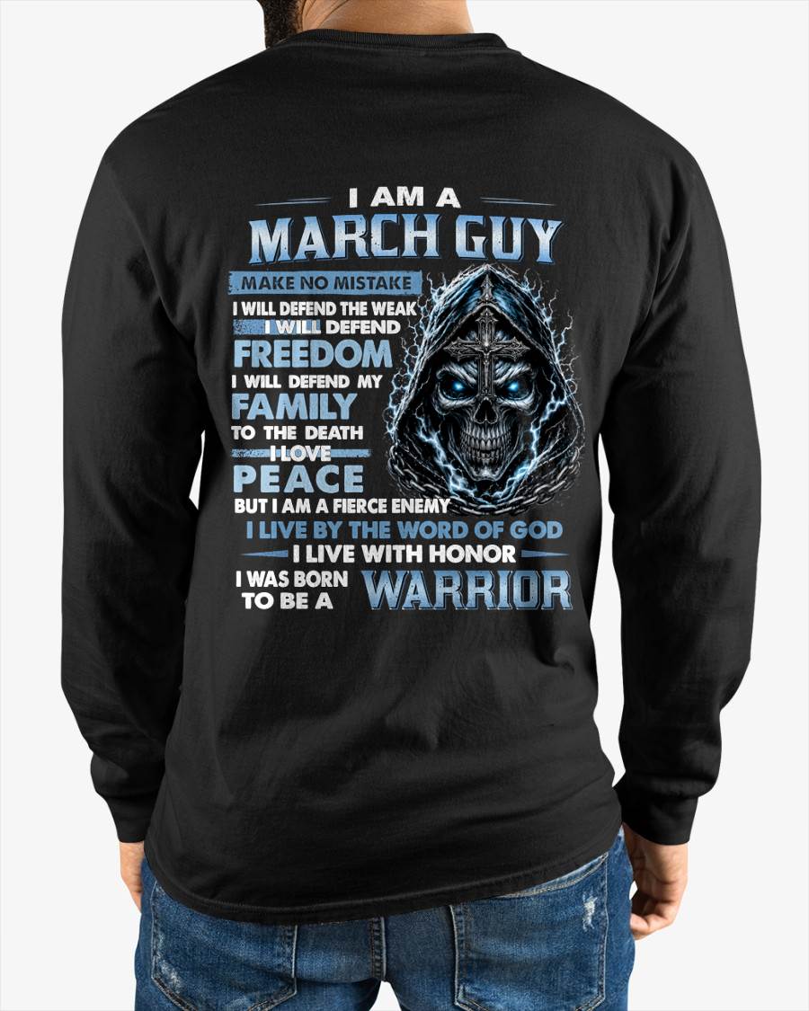 MARCH GUY – NEVER BACK DOWN - FOR MAN - TLEE03 (SKU2607-271-03)