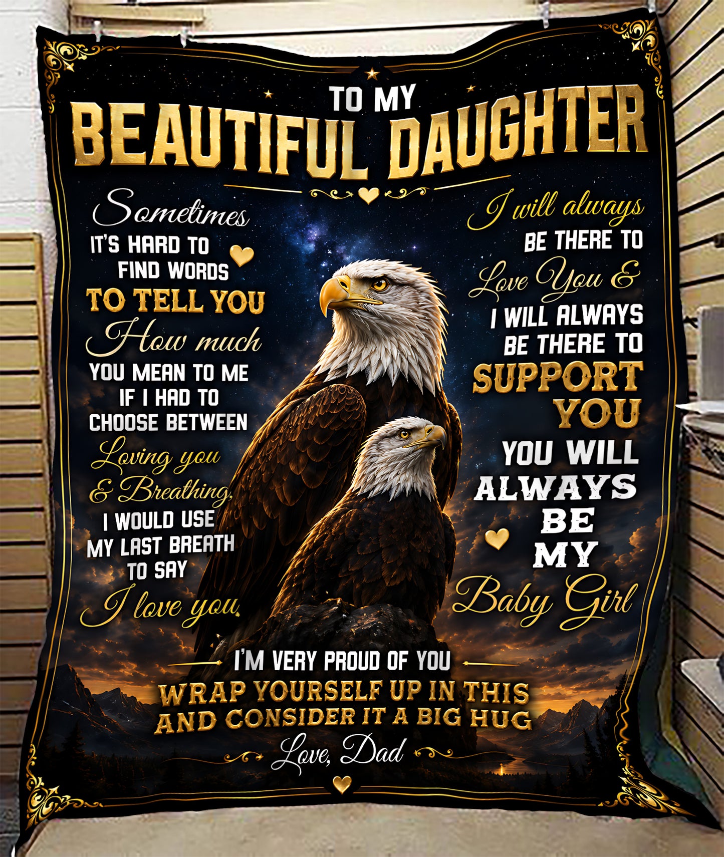 Special Gift For Your Daughter Blanket - From Dad (SKU2605-77)
