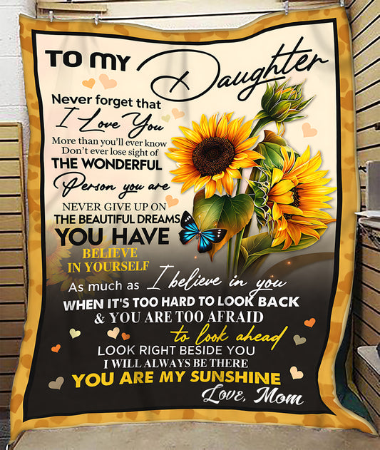Special Gift For Your Daughter Blanket - From Mom (SKU2604-121)