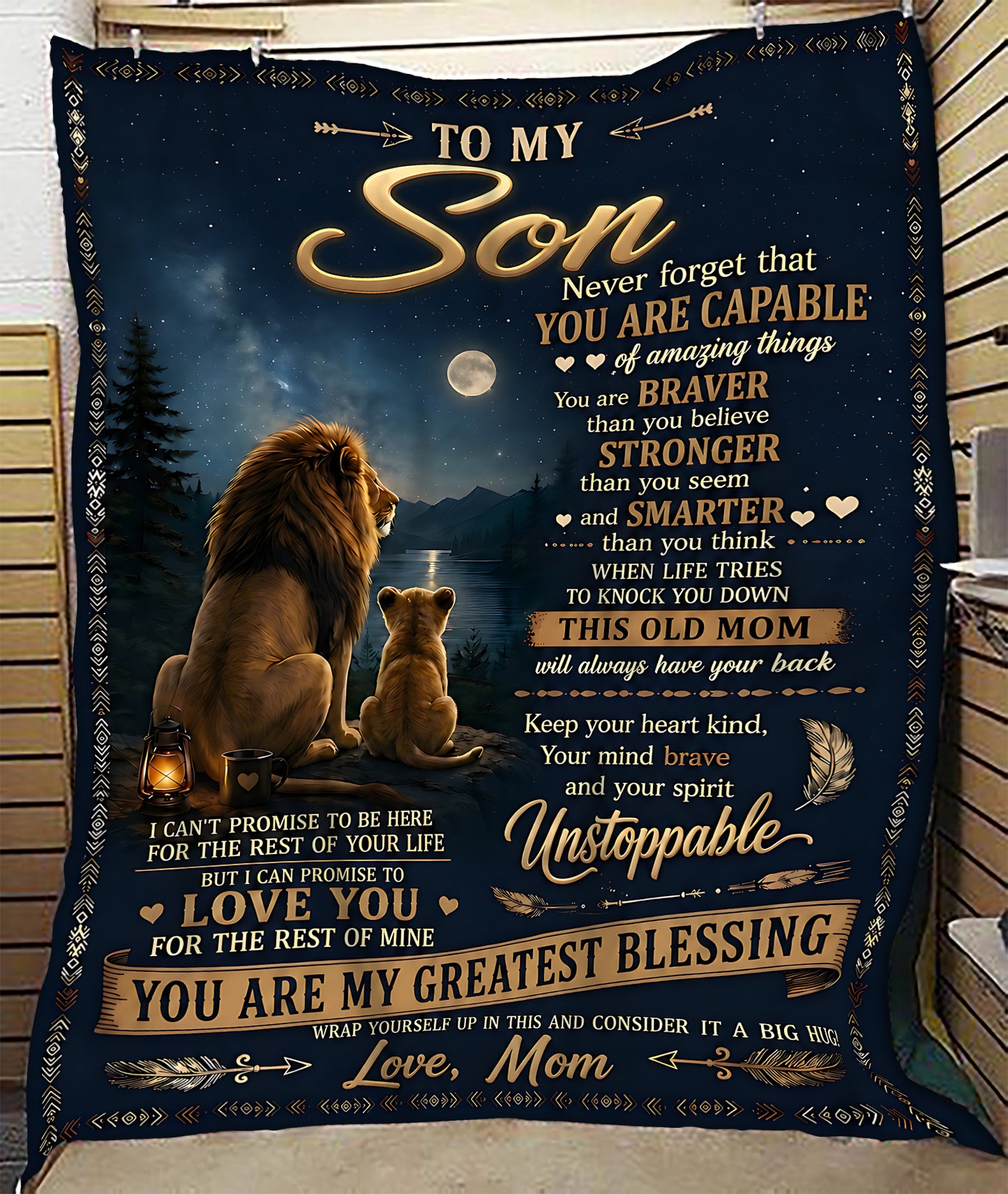 Special Gift For Your Son Blanket - From Mom (SKU2607-21)