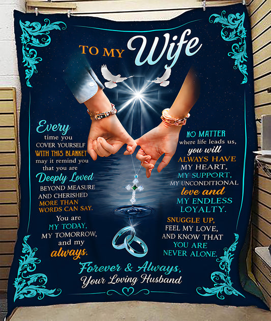Special Gift For Your Wife Blanket - From Husband (SKU2607-129)
