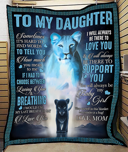 Special Gift For Your Daughter Blanket - From Mom (SKU2606-221)