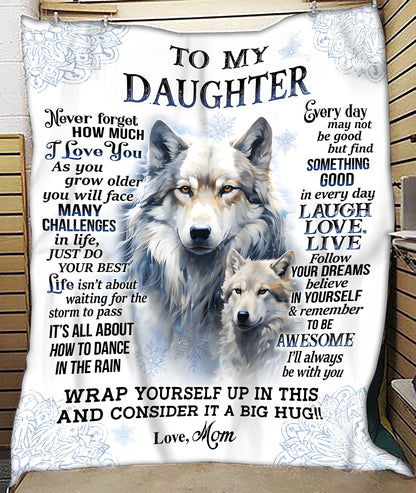 Special Gift For Your Daughter Blanket - From Mom (SKUB12-98)