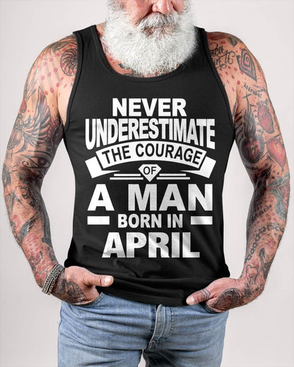APRIL BORN MAN : COURAGE STRENGTH & PRIDE - FOR MAN - TLEE04 (SKU2606-126-04)