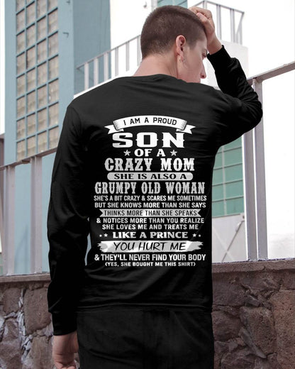 PROUD SON OF A CRAZY MOM - FROM MOM - TLEE00 (SKU2606-127-00)
