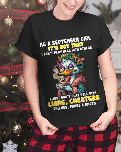 AS A SEPTEMBER GIRL, I PLAY NICE BUT SELECTIVELY - FOR WOMEN - TLEE09 (SKU2604-29-09)