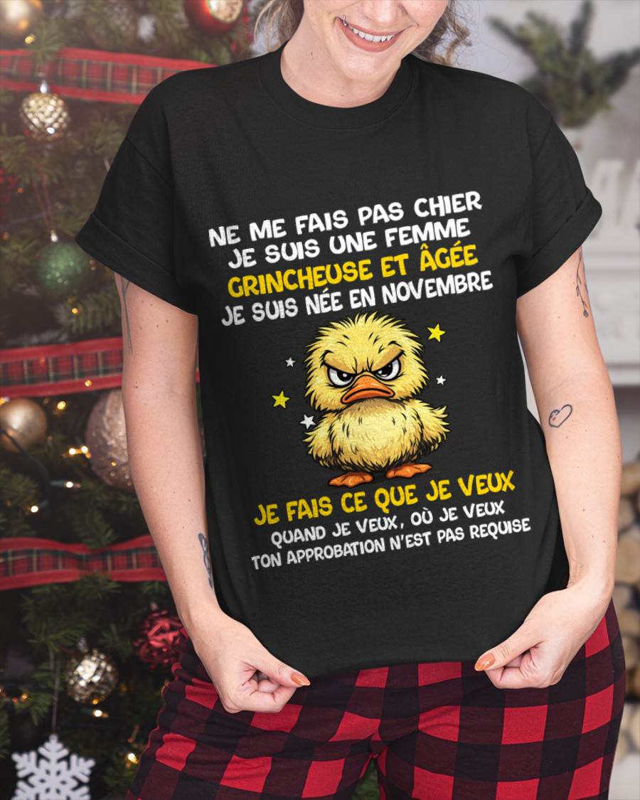 JE SUIS UNE FILLE DE NOVEMBRE - POUR FEMME - TLEE11 (SKU2604-119-11)